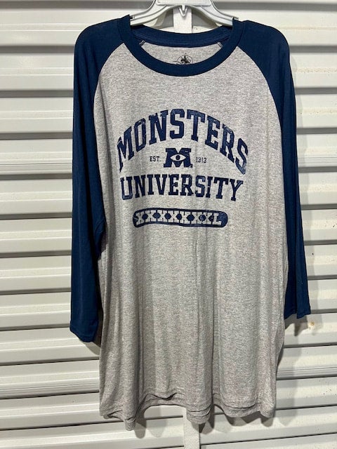 Monsters university Baseball style T shirt (XXL ONLY) | Forever vintage &  Surplus